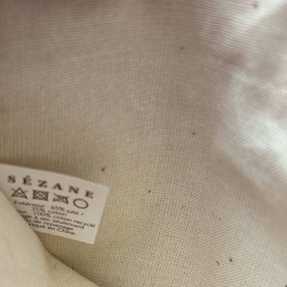 Sezane Cotton blend Wallet. Beige - Picture 8 of 9